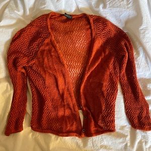 Lucky Brand Orange Knit Sweater